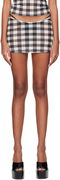 Miaou Elektra Gingham Print Miniskirt