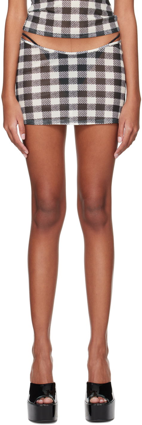 Sukňa Miaou Miaou Elektra Gingham Print Miniskirt Rôznofarebný | 4014PM2TAT, 0