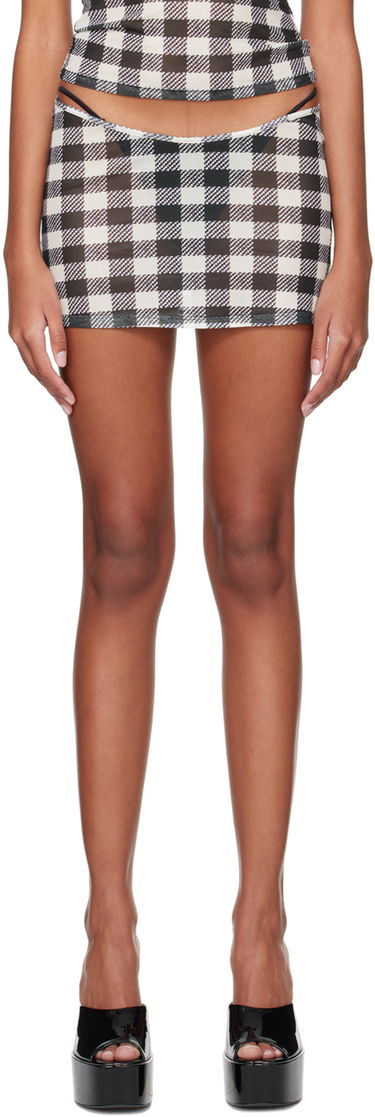 Sukňa Miaou Miaou Elektra Gingham Print Miniskirt Rôznofarebný | 4014PM2TAT, 0