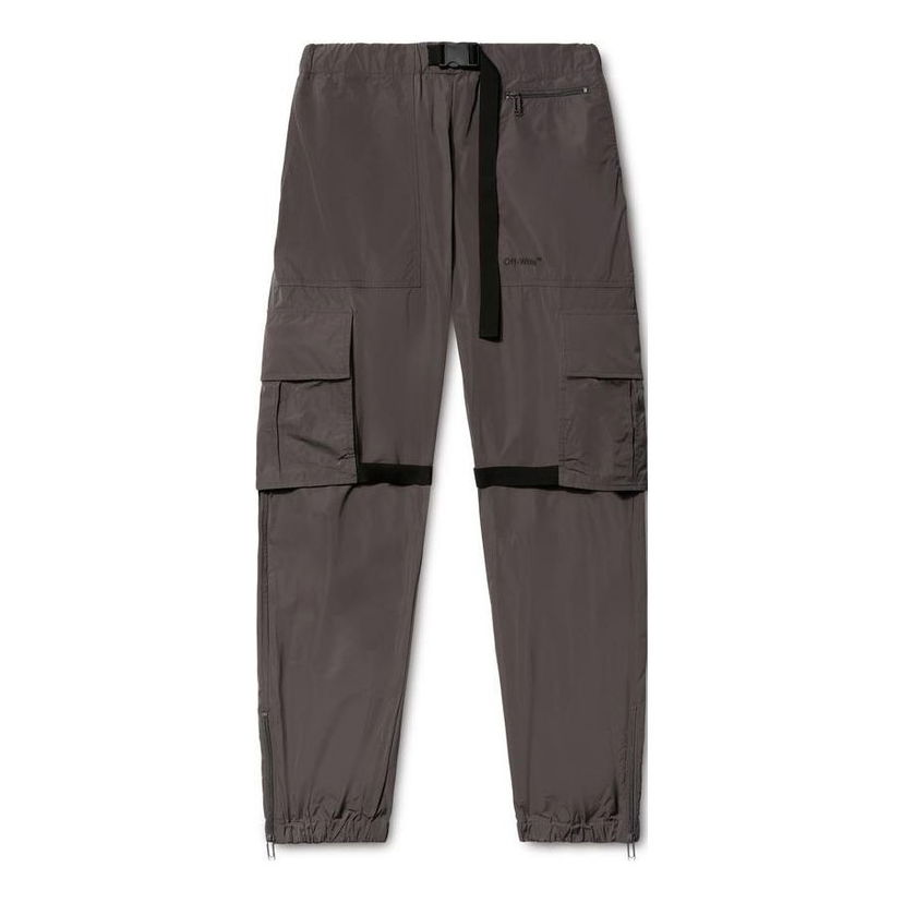 Cargo nohavice Off-White Diagonal-stripes Cargo Pants Šedá | OMCF031S23FAB0020710