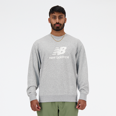 Mikina New Balance Athletics Logo Sweatshirt Šedá | MT41500AG, 0