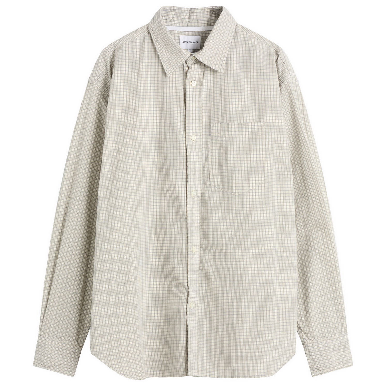 Košeľa NORSE PROJECTS Ole Oversize Poplin Check Shirt Béžová | N40-0851-2064, 1