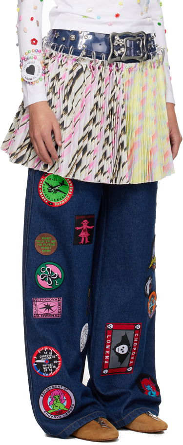 Sukňa Chopova Lowena Chopova Lowena Multicolor Strobe Pleated Carabiner Miniskirt Rôznofarebný | 3341, 1