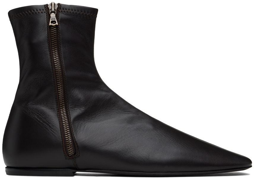Oblečenie Dries Van Noten Dries Van Noten Leather Ankle Boots Čierna | MS242-1316, 0