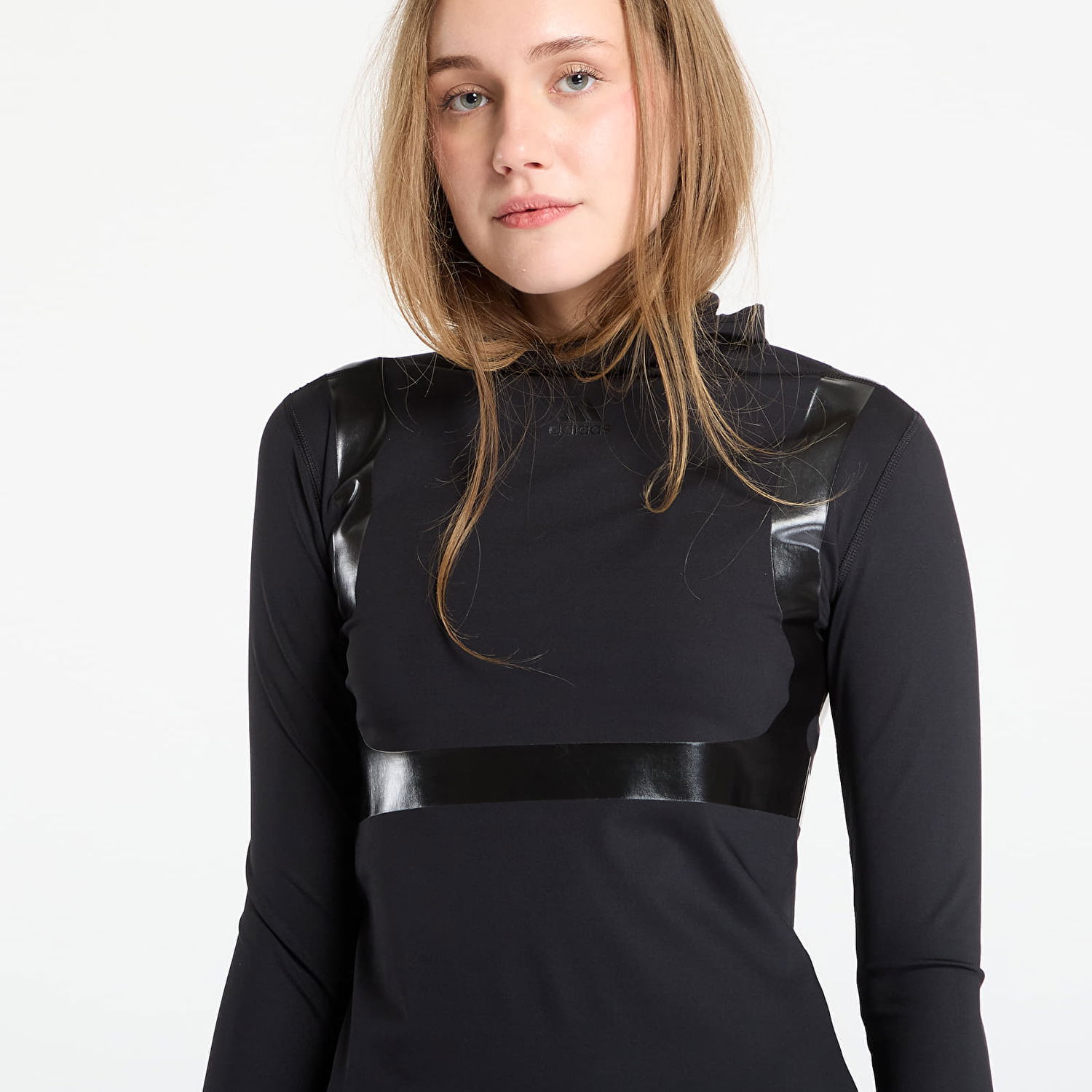 Šaty adidas Performance Techfit Long Sleeve Maxi Dress Čierna | JW2532, 1