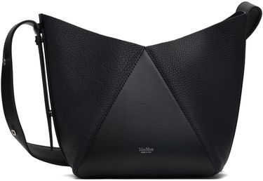 Taška cez rameno Max Mara Max Mara Small Leather Shoulder Bag Čierna | 2424516041600, 0