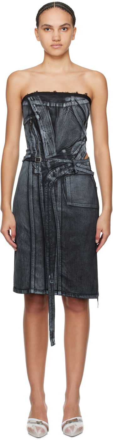 Šaty Ottolinger Ottolinger Belted Denim Minidress Modrá | 1704912, 0