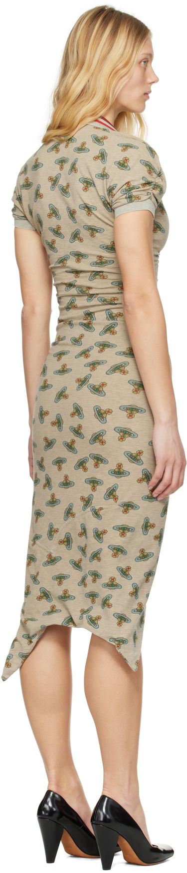Šaty Vivienne Westwood Vivienne Westwood Pulling Midi Dress Béžová | 1102000Z-J008U-, 2