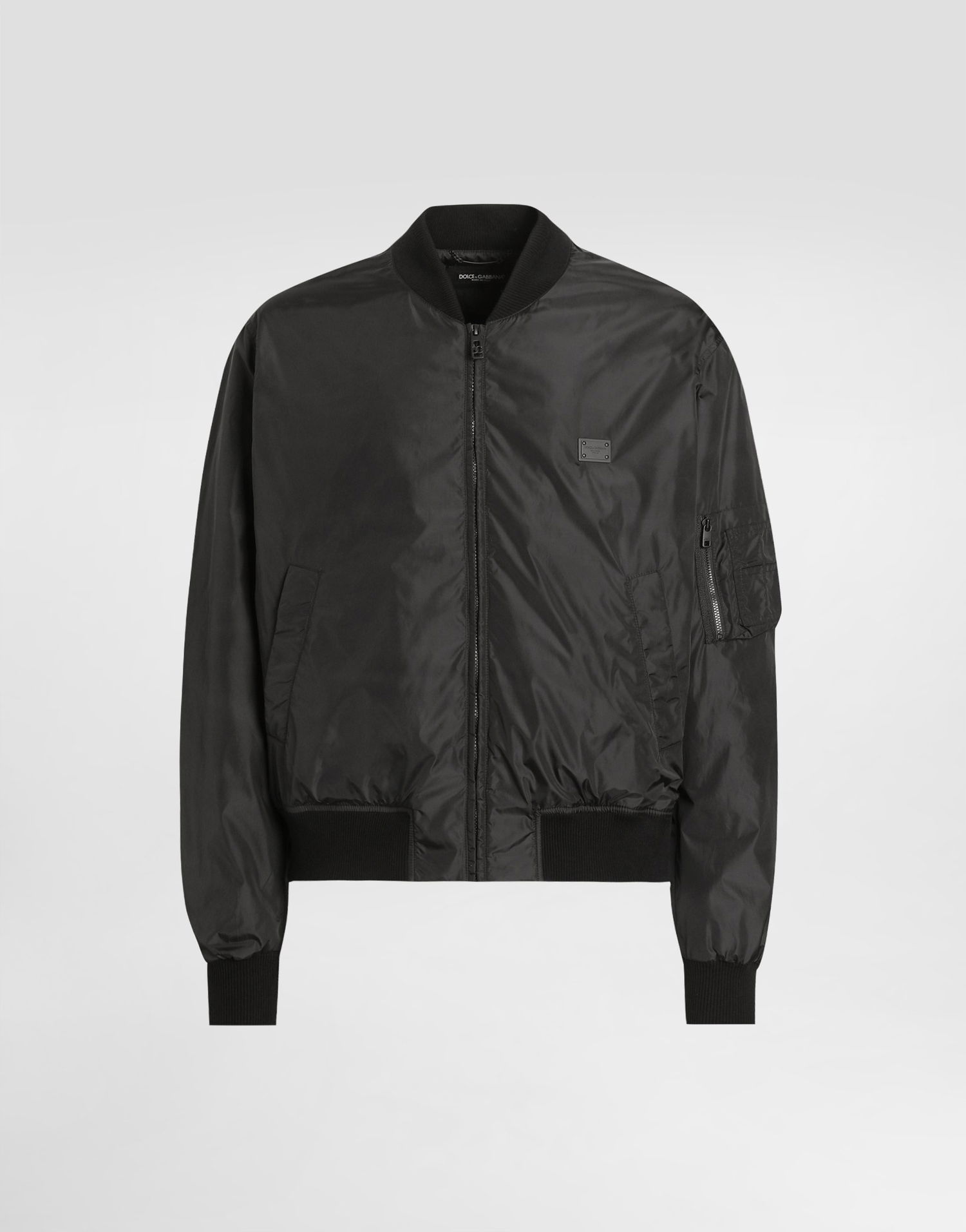 Bomber bunda Dolce & Gabbana Padded Technical Fabric Bomber Jacket Čierna | G9BNQTGI876N0000, 0