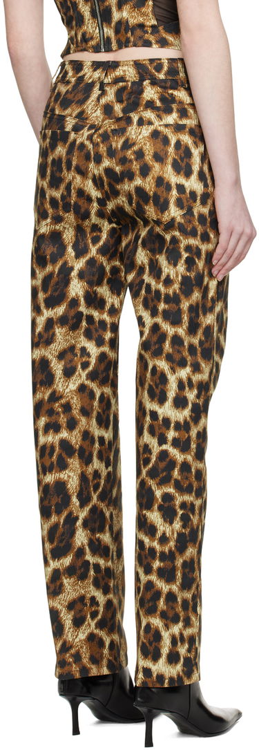 Džínsy Miaou Miaou Junior Leopard Print Trousers Hnedá | 1010SCNIK, 2