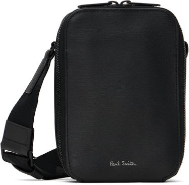 Taška cez rameno Paul Smith Paul Smith Embossed Leather Flight Pouch Čierna | M1A-8067-BSGRAI-79, 0