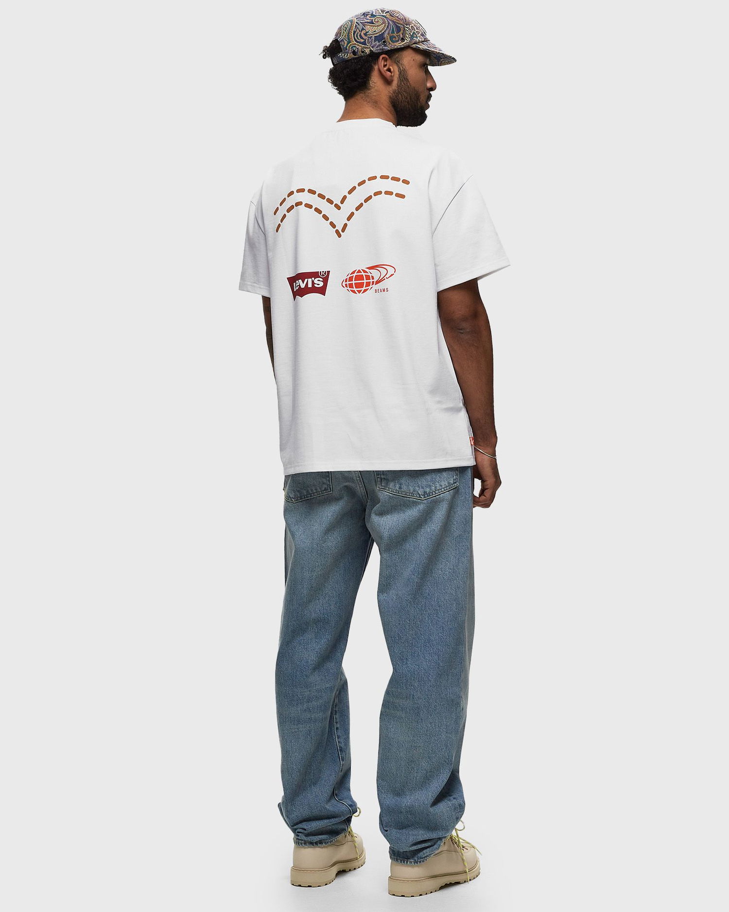 Tričko Levi's Levis X BEAMS STAY LOOSE TEE Biela | A8425-0000, 1
