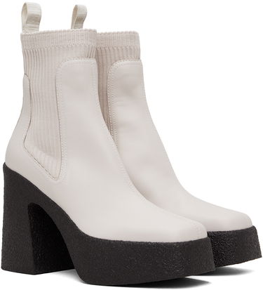 Tenisky a topánky Stella McCartney Skyla Heeled Sock Boots Biela | 810440E00195, 3