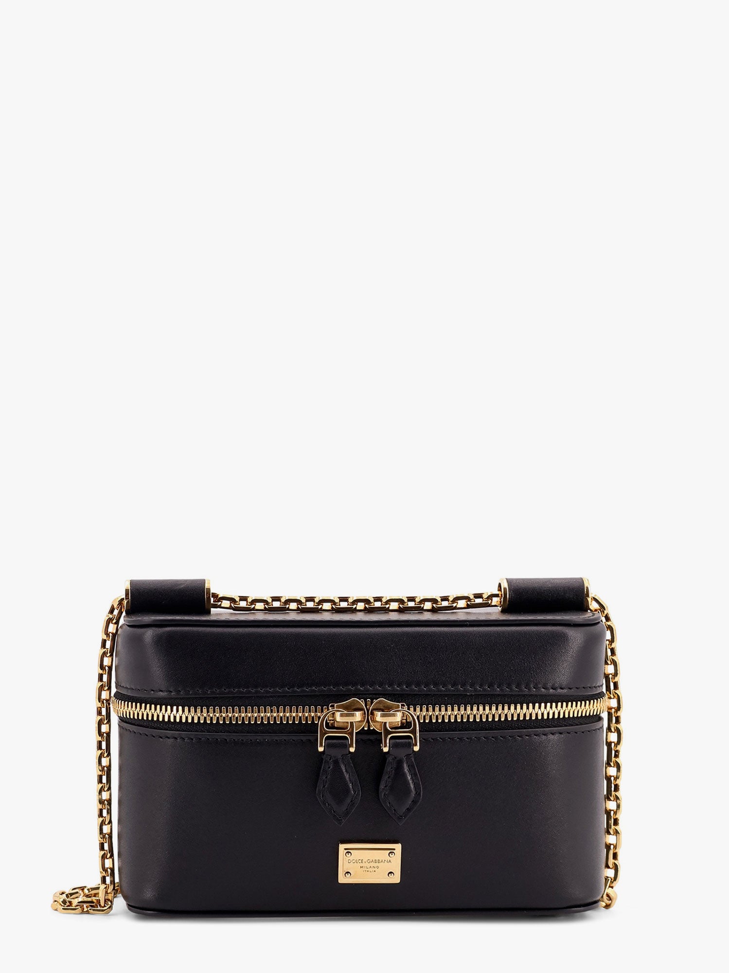 Kabelka Dolce & Gabbana Dolce & Gabbana Sicily Leather Vanity Case Bag Čierna | BB7800B732180999, 0