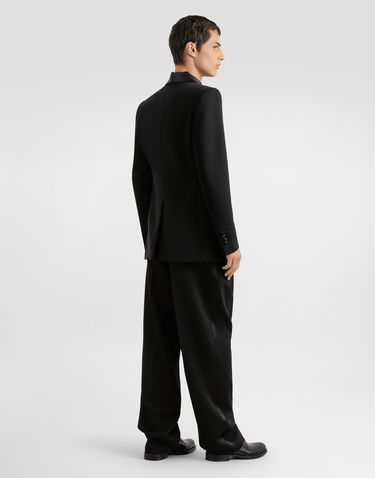 Nohavice Dolce & Gabbana Dolce & Gabbana Wool Gabardine Pleated Trousers 46 Čierna | GP16KTFU21EN0000, 2