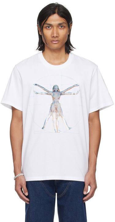 Tričko Stella McCartney Vitruvian Woman Graphic T-Shirt Biela | 6J01583SPY84, 0
