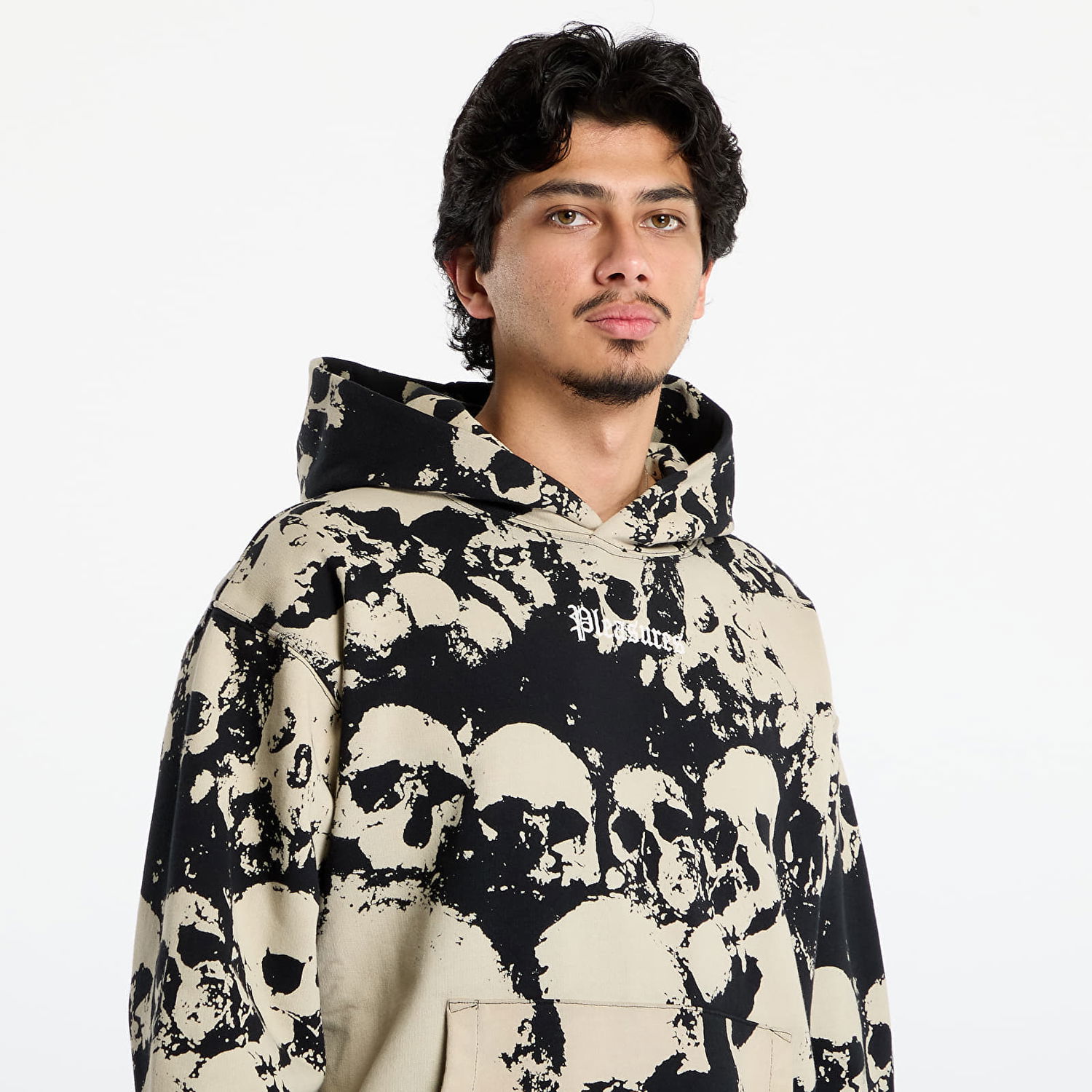 Mikina Pleasures Despair Skull Pattern Hoodie Rôznofarebný | P25F022-BLACK, 1