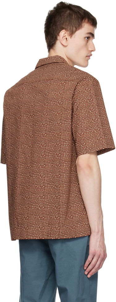 Košeľa Paul Smith Paul Smith Mini Tile Short Sleeve Button-Up Shirt Hnedá | M1R-905U-L02054, 2
