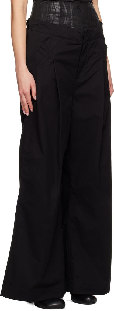 Nohavice Entire Studios Entire Studios Wares Wide-Leg Trousers Čierna | ESU-S25-3007-BL, 1