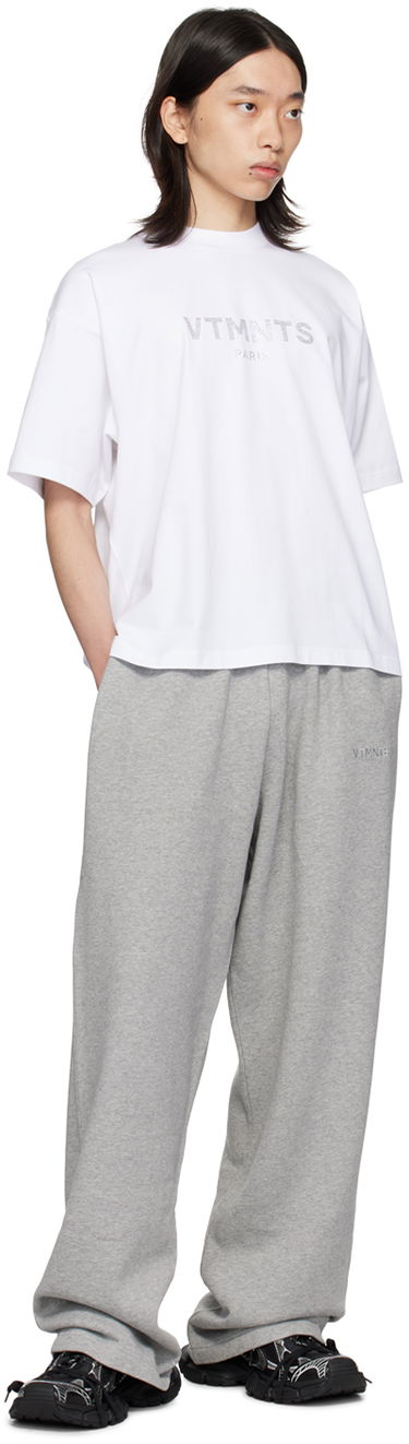Tričko VETEMENTS VTMNTS Paris Crystal T-Shirt Biela | VL22TR300W, 3