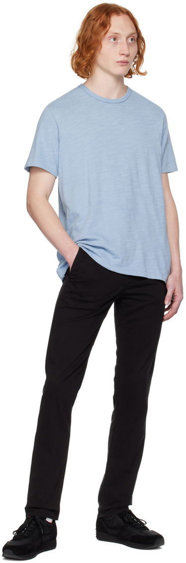 Tričko rag & bone Classic Flame T-Shirt Modrá | MBC22FT039TL39, 3