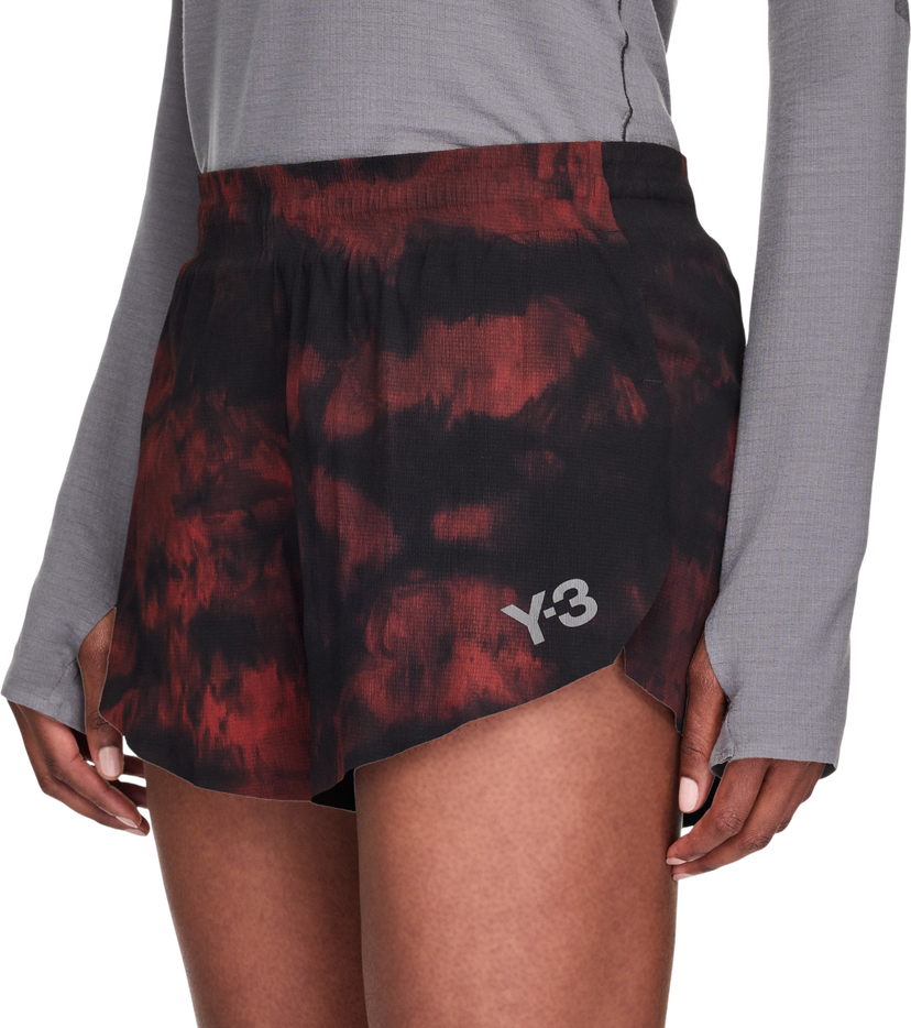 Šortky adidas Originals Y-3 Tie-Dye Running Shorts Červená | ka7127
