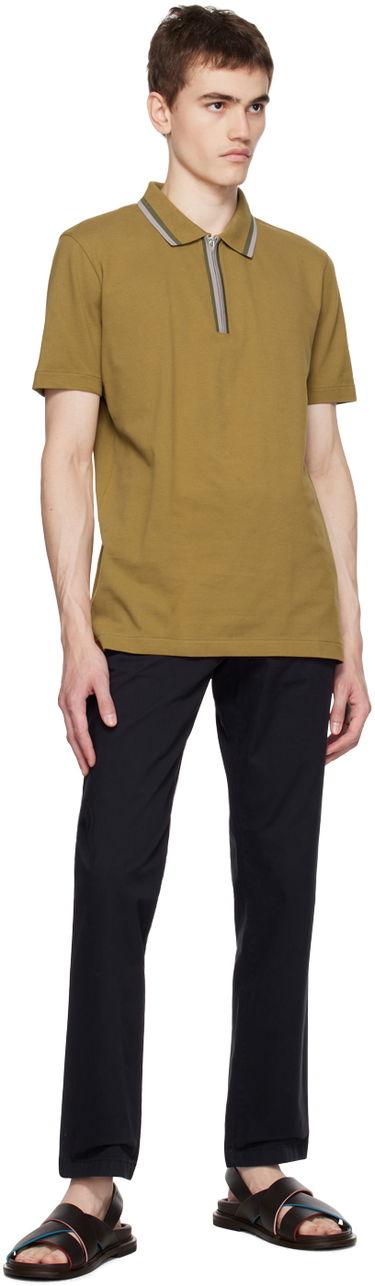 Polo tričko Paul Smith PS Paul Smith Half Zip Polo Hnedá | M2R-322Y-L21511-63, 3