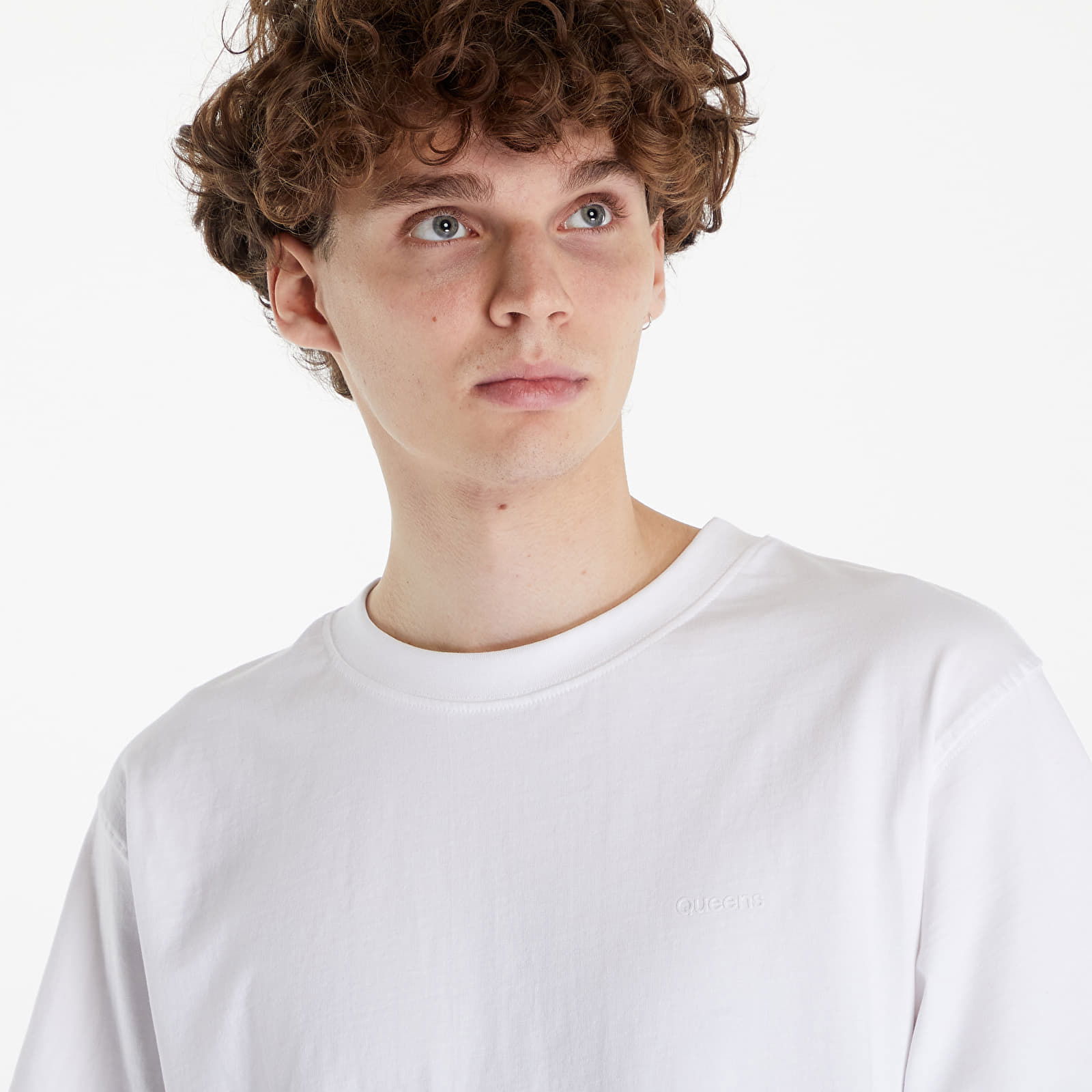 Essential T-Shirt With Tonal Print White