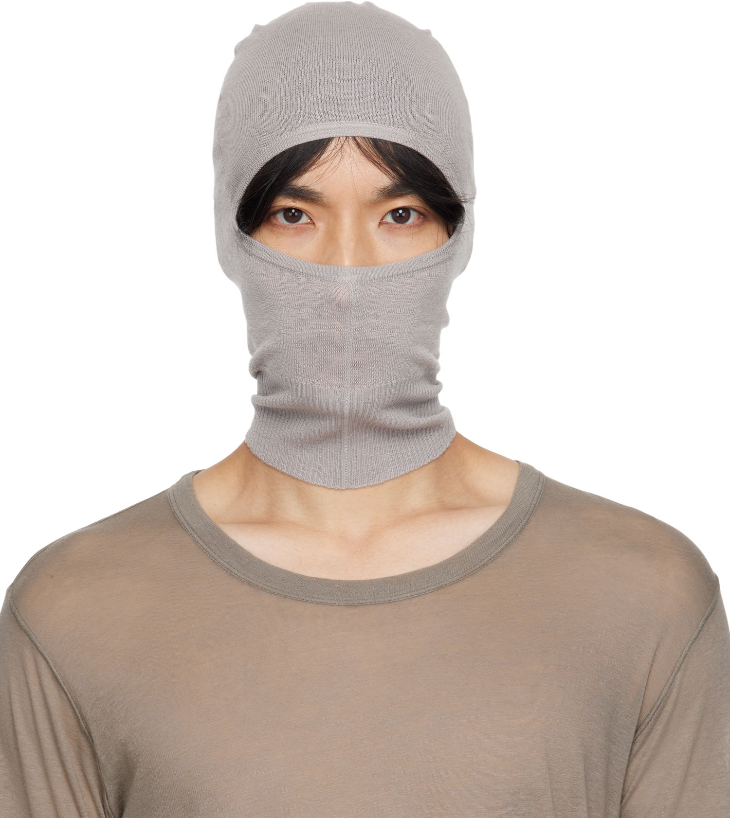 Klobúk Rick Owens Rick Owens Concordians Skull Balaclava Šedá | RU02E1478 WS, 0