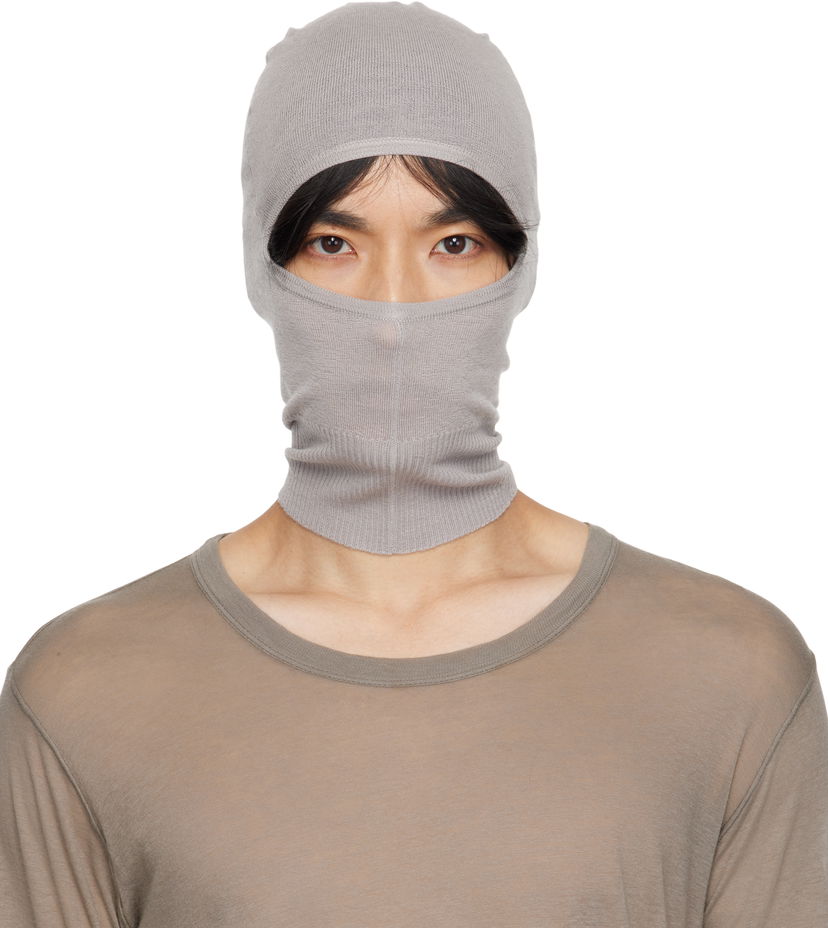 Klobúk Rick Owens Rick Owens Concordians Skull Balaclava Šedá | RU02E1478 WS