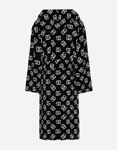 Pyžamo Dolce & Gabbana Cotton Terry Jacquard Bath Robe Čierna | TCF020TCAFPU0074, 3