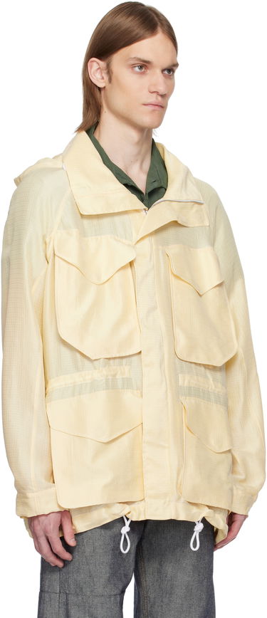 Vetrovka Ranra RANRA Explorer Silk Ripstop Long Hoodie Jacket Žltá | AMSS25OW01516, 1