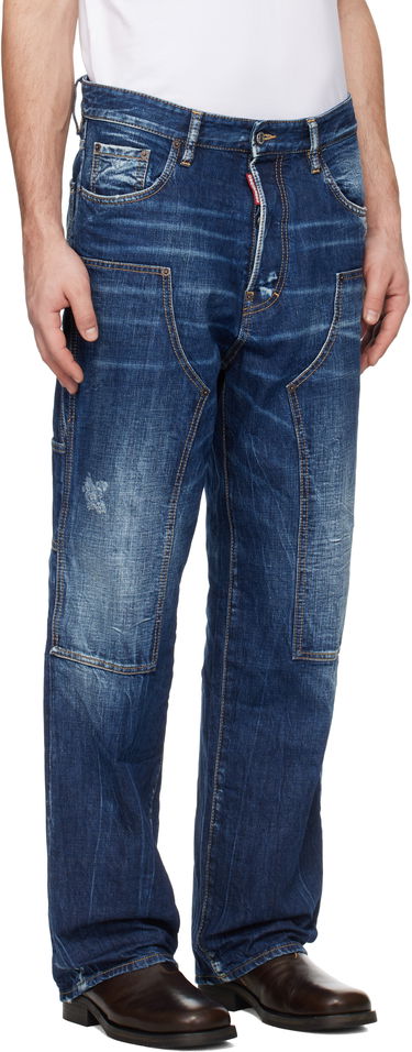 Džínsy DSQUARED2 Dsquared2 Loose Carpenter Jeans Modrá | S74LB1652_S30309, 1