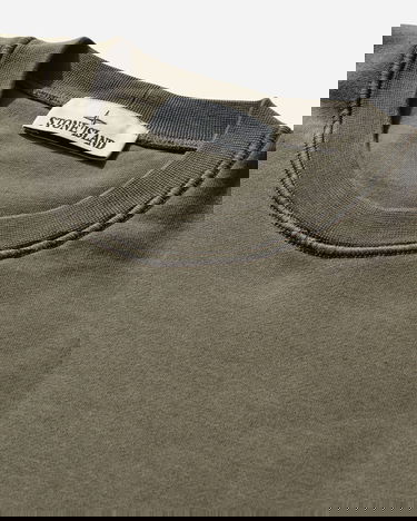 Mikina Stone Island Organic Cotton Fleece Crewneck Sweatshirt Zelené | L1S156100060S0051 V005G, 3