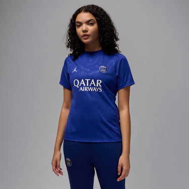 Dres Jordan Dri-FIT Paris Saint-Germain Academy Pro Pre-Match Short Sleeve Football T-Shirt Modrá | HJ3194-455, 0