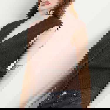 Vesta Samsoe Samsoe Sajeanne Hairy Knit Vest Top Hnedá | F25400034-191111TCX, 5