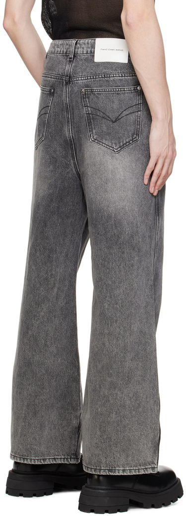 Džínsy Feng Chen Wang Feng Chen Wang Paneled Jeans Šedá | FUS17TR02, 2