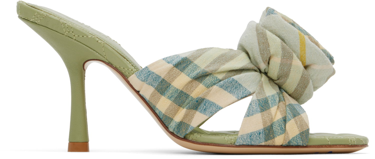 Tenisky a topánky Burberry Burberry Mews Rose Heeled Sandals Zelené | 8101603, 0