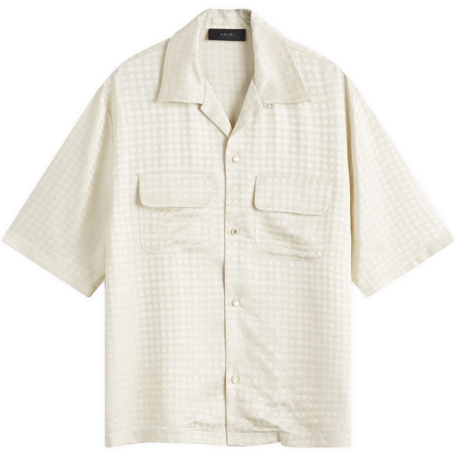 Košeľa AMIRI Quad Jacquard Camp Shirt Biela | AMSTCA1070-271, 0