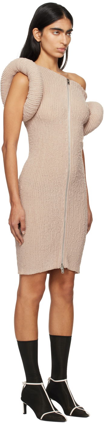 Šaty Acne Studios Acne Studios Asymmetric Knit Mini Dress Ružová | A20761-, 1