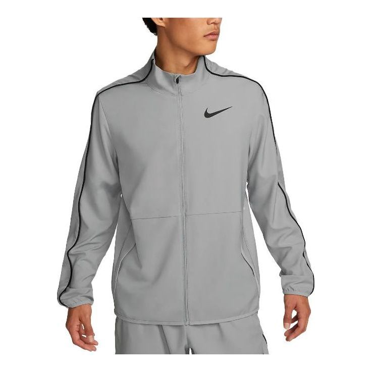 Vetrovka Nike Team Woven Jacket Šedá | DM6620-073