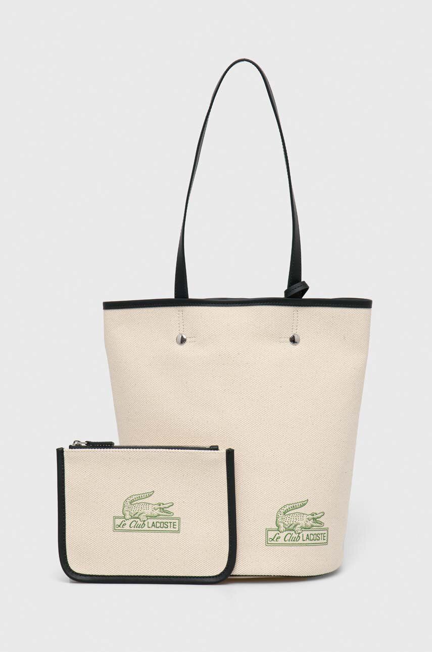 Kabelka Lacoste Bucket Bag with Removable Pouch Béžová | NF4186TD, 0