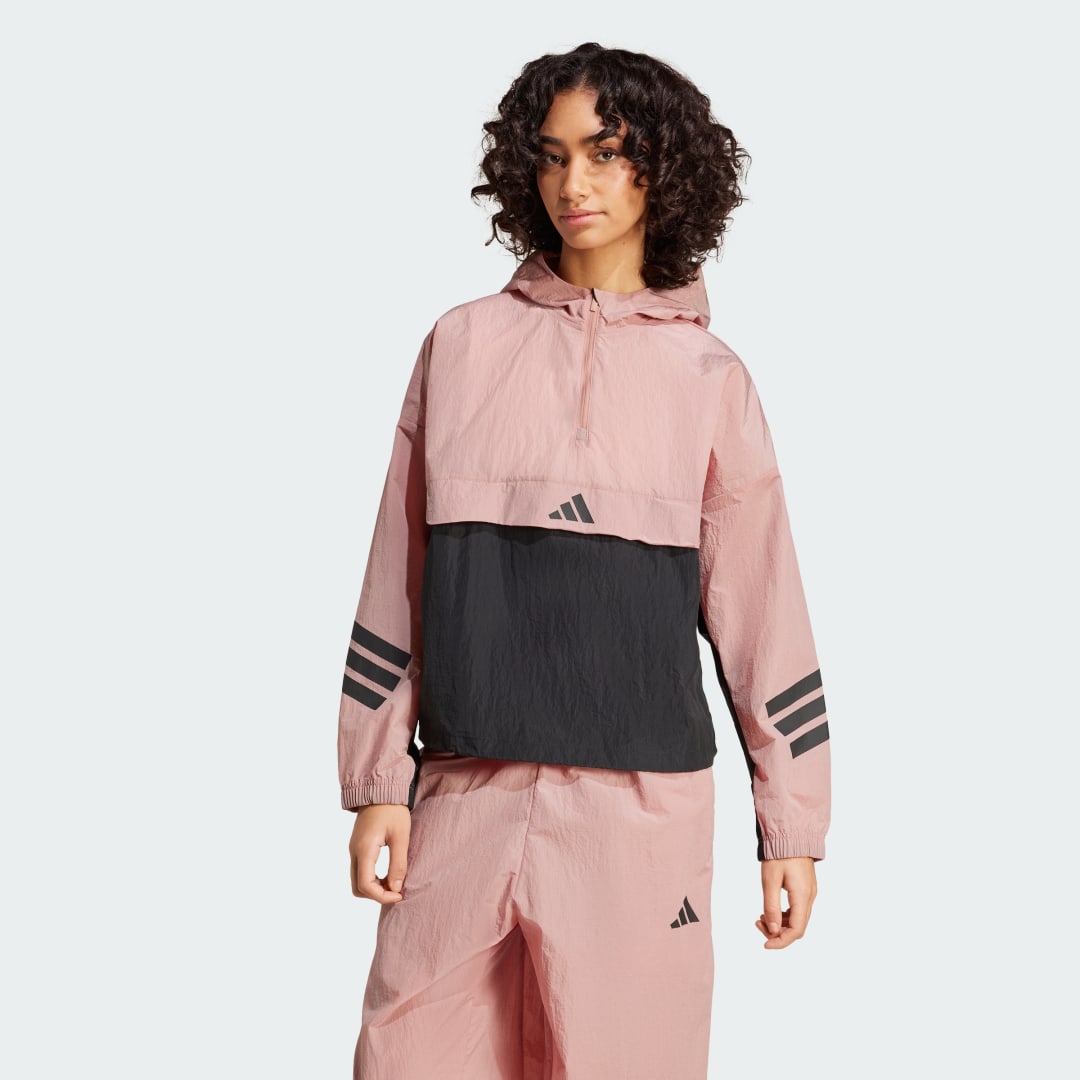Vetrovka adidas Performance Future Icons 3-Stripes Windbreaker Jacket Ružová | JC5421, 0