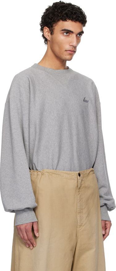 Mikina HED MAYNER Hed Mayner Embroidered Sweatshirt Šedá | HMMA72012R-HA183, 1