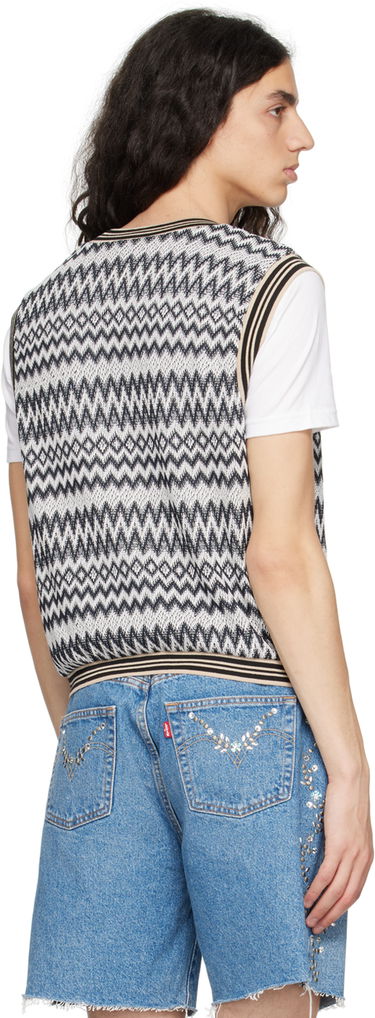 Sveter Anna Sui Zig Zag Knit Vest Šedá | M1023K31, 2