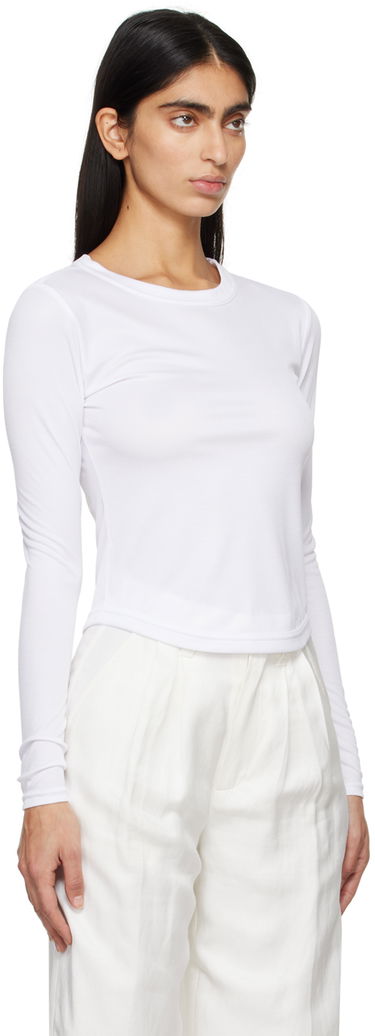 Tričko Anine Bing Jane Long Sleeve T-Shirt Biela | A-08-4408-100, 1