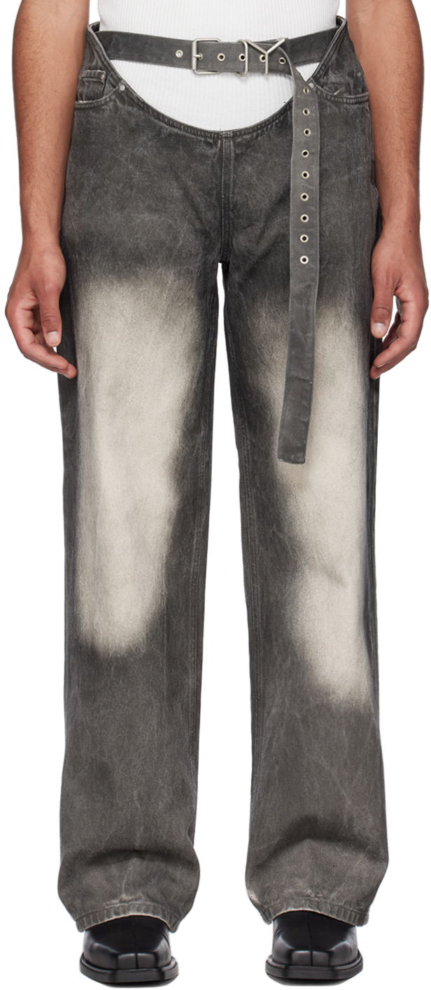 Džínsy Y/PROJECT Y/Project Faded Jeans Šedá | JEAN43-S24, 0