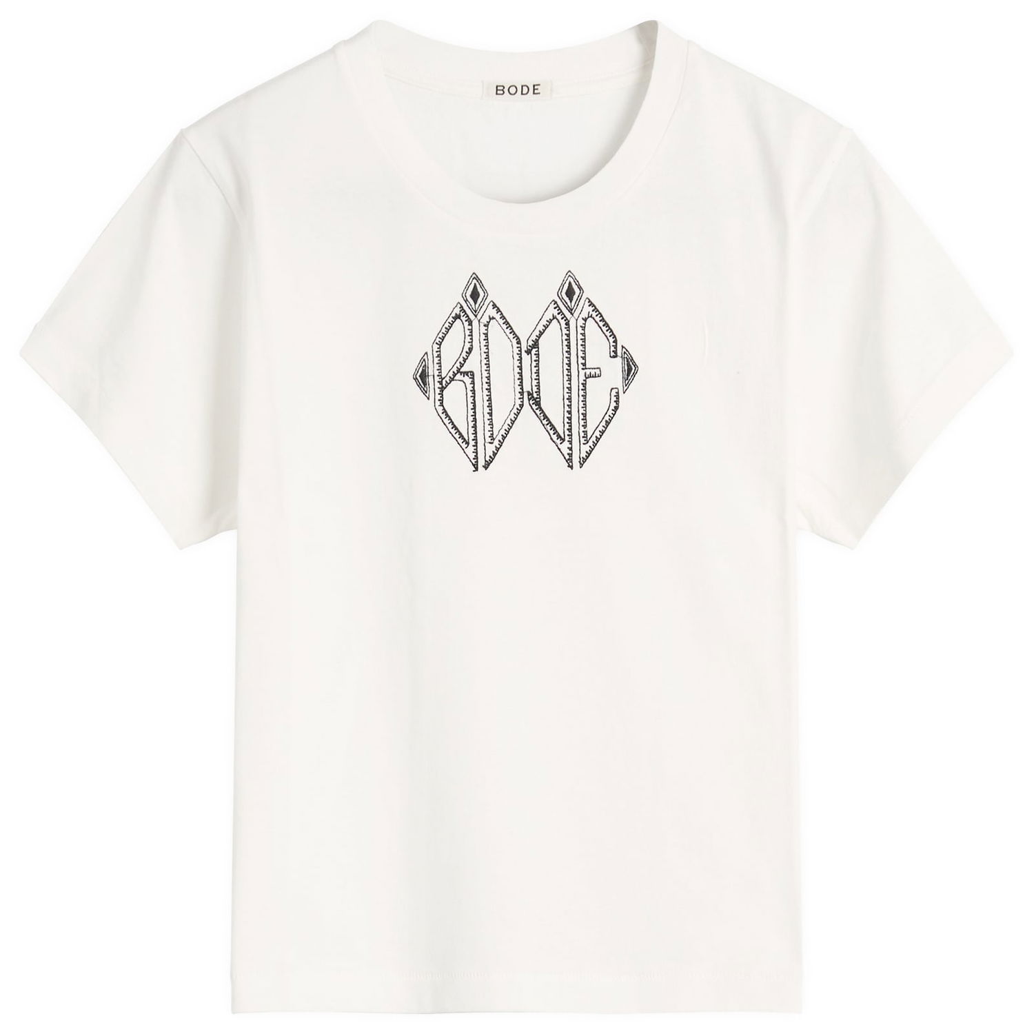 Tričko Bode Diamond Monogram T-Shirt Biela | WRF25CS018-CREAM, 1