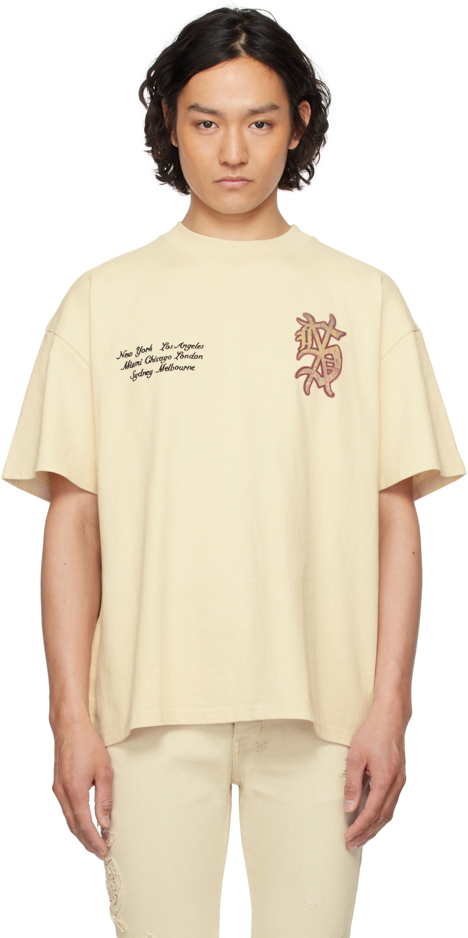 Tričko Ksubi Ksubi Playoff Ekcess Short Sleeve T-Shirt Béžová | MSP25TE037, 0