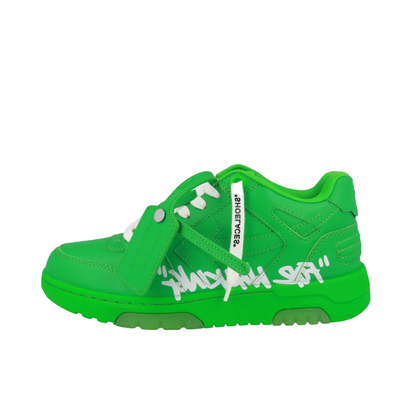 Tenisky a topánky Off-White Out Of Office OOO "For Walking" Low Tops Green Zelené | OMIA189S22LEA0035501